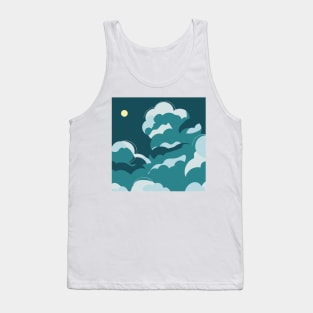 Clouds at night illustration Tank Top